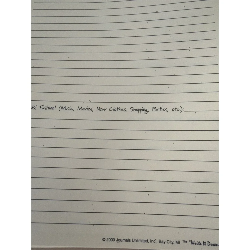 Girls Only‎ A Teen Journal. Write It Down - Memories 2000